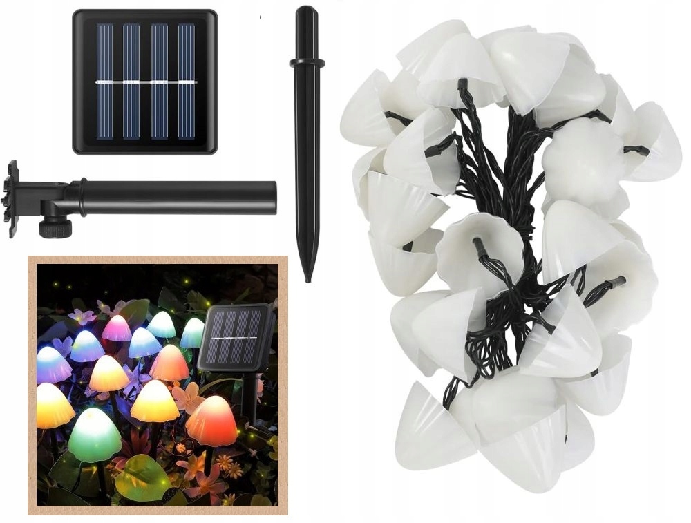 Solárna lampa LedClick, 500 cm, 20 ks.
